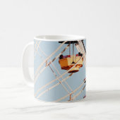 Rotes und braunes Karussell Kaffeetasse (Vorderseite Links)