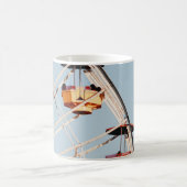 Rotes und braunes Karussell Kaffeetasse (Mittel)