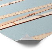 Rotes und braunes Karussell Poster (Ecke)