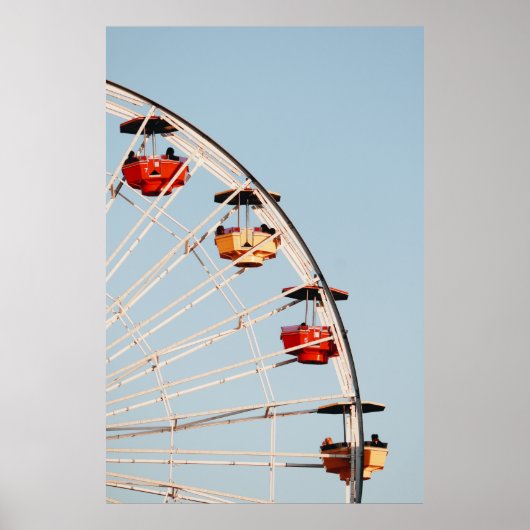 Rotes und braunes Karussell Poster (Vorne)