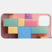 rotes und braunes Quadrat Case-Mate iPhone Hülle (Rückseite (Horizontal))