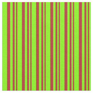 Rotes und farbiges Muster in Chartreuse Stoff