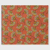 Rotes und gelbes Ankara-Lüfterpapier Geschenkpapier (Flach)