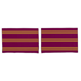Rotes und gelbes Bettbezug Kissenbezug