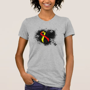 Rotes und gelbes Bewusstsein T-Shirt