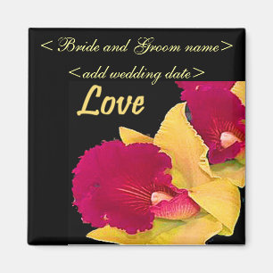 Rotes und gelbes Gladiolas Magnet