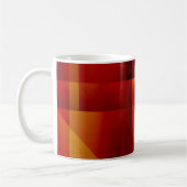 Rotes und gelbes Muster Kaffeetasse (Links)