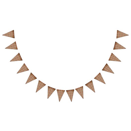 Rotes und gelbes Muster Wimpelkette (Alle)