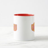 Rotes und gelbes NO-MAJ™-Abzeichen Tasse (Zentrum)