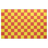 Rotes und gelbes Schachbrettmuster Stoff (Fat Quarter (45,7 x 55,9 cm))