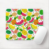 Rotes und gelbes tropisches Fruchtmuster Mousepad (Mit Mouse)