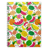 Rotes und gelbes tropisches Fruchtmuster Notizblock (Vorderseite)