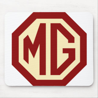 Rotes und goldenes MG-Logo-Mauspad Mousepad