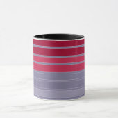 Rotes und graues einfaches Muster Tasse (Zentrum)