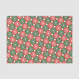 Rotes und grünes afrikanisches Stammesmuster Seidenpapier