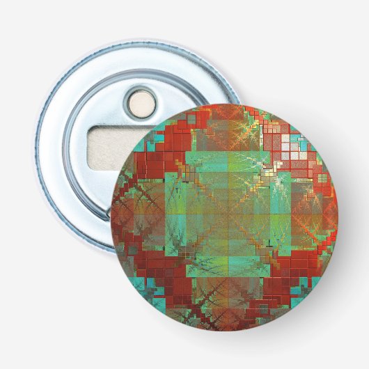 Rotes und grünes Chromatisches Flaschenöffner (Vorderseite)