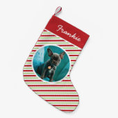 Rotes und grünes Foto Kleiner Weihnachtsstrumpf (Vorderansicht (hängend))