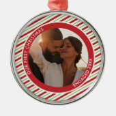 Rotes und grünes Foto Weihnachtsschmuck (Vorne)