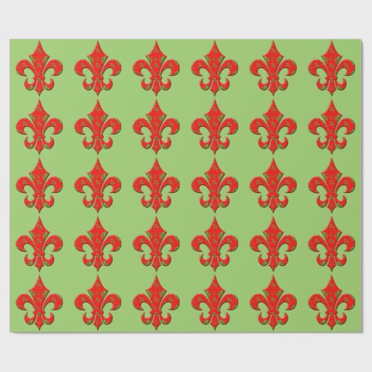 Rotes und grünes geschenkpapier (Flach)