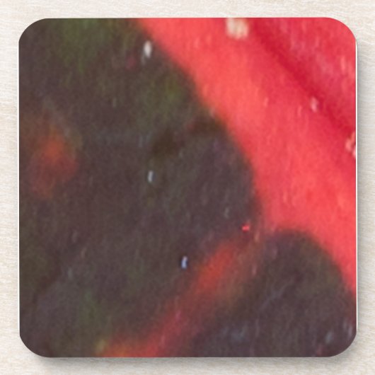 Rotes und Grünes Hawaiianisches Untergrundblatt Untersetzer (Vorderseite)