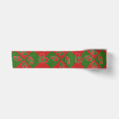 Rotes und grünes Herz Satinband (Vorderseite)