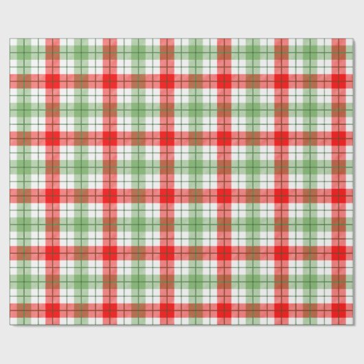 Rotes und grünes kariertes Verpackungs-Papier Geschenkpapier (Flach)