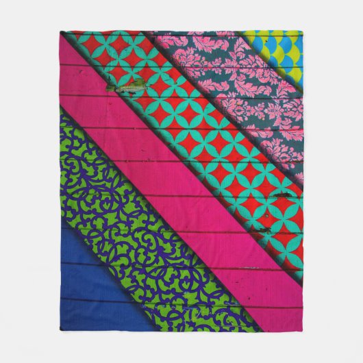 Rotes und grünes Kleidungsstück Fleecedecke (Vorderseite)