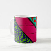 Rotes und grünes Kleidungsstück Kaffeetasse (Vorderseite Links)