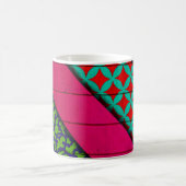 Rotes und grünes Kleidungsstück Kaffeetasse (Mittel)