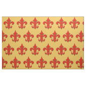 Rotes und grünes Lilien-Gewebe Stoff (Fat Quarter (45,7 x 55,9 cm))