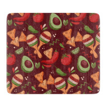 Rotes und grünes mexikanisches Essen