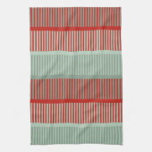 Rotes und grünes Muster Geschirrtuch (Vertikal)