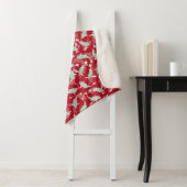 Rotes und grünes Muster - Koi Fish Sherpadecke (Beispiel)