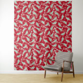 Rotes und grünes Muster - Koi Fish Wandteppich (Beispiel)