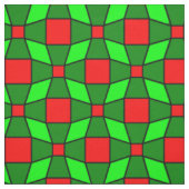 Rotes und grünes Muster Stoff (Muster)