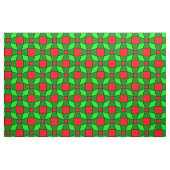 Rotes und grünes Muster Stoff (Fat Quarter (45,7 x 55,9 cm))