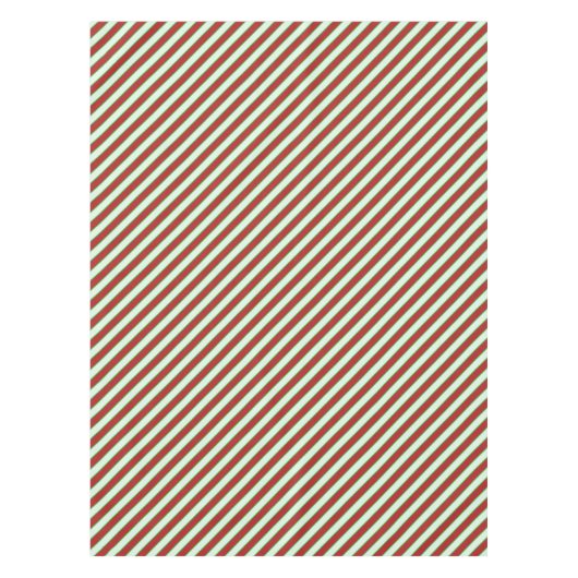 Rotes und grünes Pinstrichmuster Tischdecke (Vorderseite)