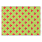 Rotes und grünes Polka Dot Tablecloth Tischdecke (Vorderseite (Horizontal))