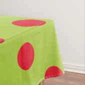 Rotes und grünes Polka Dot Tablecloth Tischdecke (Beispiel)