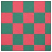 Rotes und grünes Schachbrettmuster Stoff (Muster)