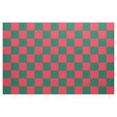 Rotes und grünes Schachbrettmuster Stoff (Fat Quarter (45,7 x 55,9 cm))
