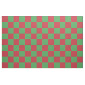 Rotes und grünes Schachbrettmuster Stoff (Fat Quarter (45,7 x 55,9 cm))