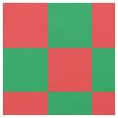 Rotes und grünes Schachbrettmuster Stoff (Nahaufnahme)