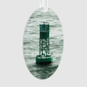 Rotes und grünes Seebojen Ornament (Vorderseite)