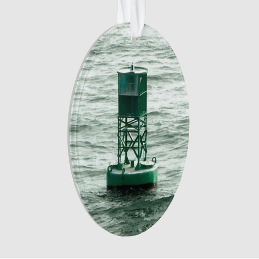 Rotes und grünes Seebojen Ornament (Vorderseite)