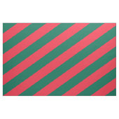 Rotes und grünes Streifen Stoff (Fat Quarter (45,7 x 55,9 cm))