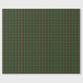 Rotes und grünes Tartan-Umschlagpapier Geschenkpapier (Flach)