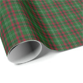Rotes und grünes Tartan-Umschlagpapier Geschenkpapier (Rolleneckpunkt)