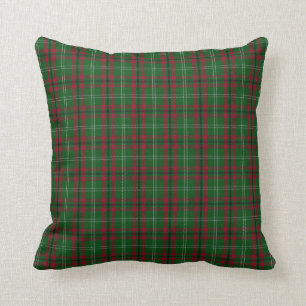 Rotes und grünes Tartan-Wurfs-Kissen Kissen