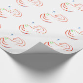 Rotes und grünes Weihnachtsgeschenk Geschenkpapier (Ecke)